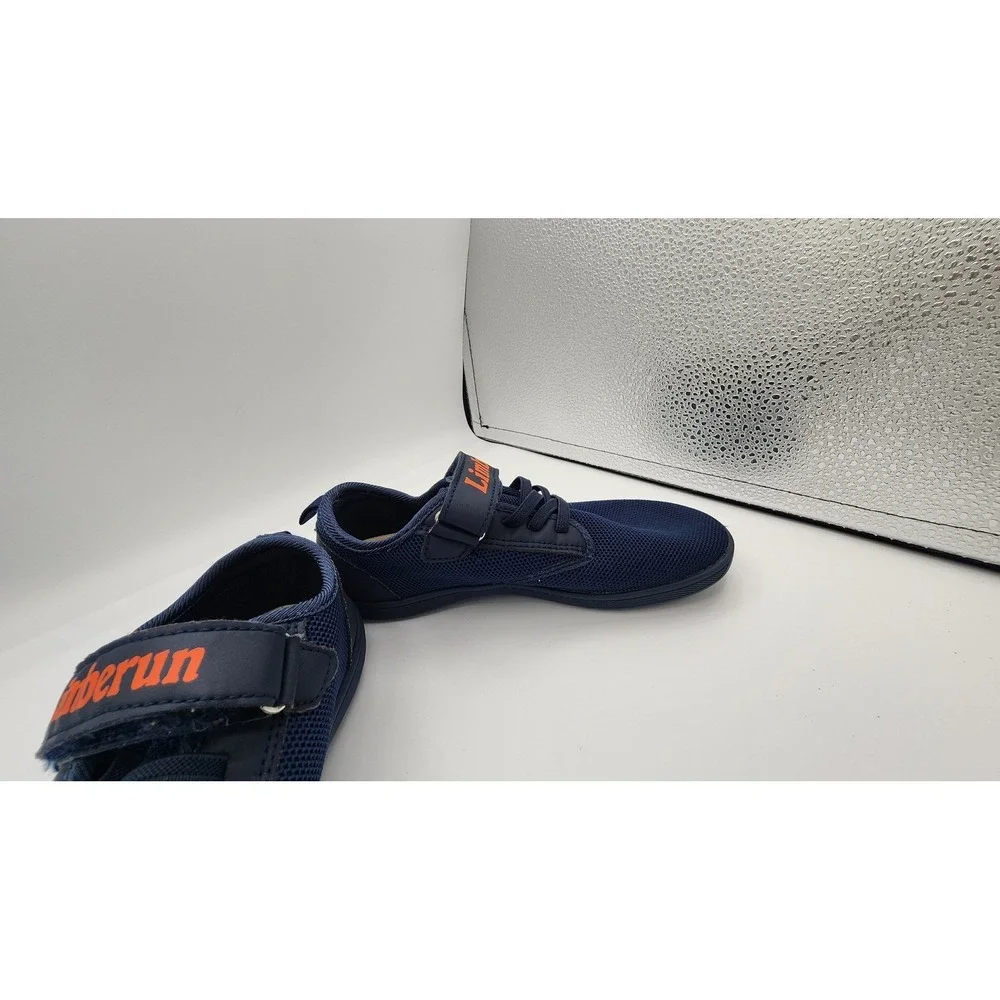 Limberun Kids Barefoot Shoes Navy Blue Mesh Wide Toe Box Sneakers Size EU 34